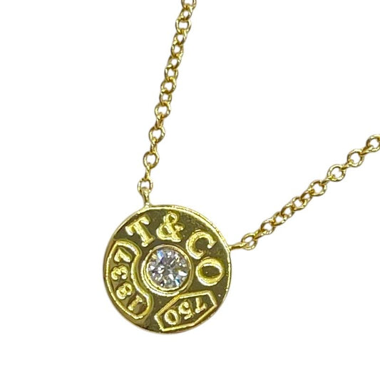 Tiffany & Co. 1837 Circle Diamond Necklace in 750YG Gold