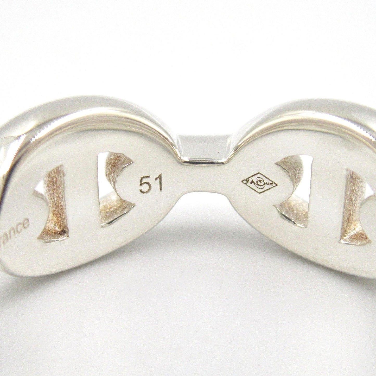 HERMES Chaine d'Ancre Ring in Silver 925 - Timeless Elegance