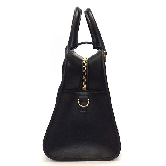 YSL Cassandra Baby Cabas Handbag in Black Calfskin Leather