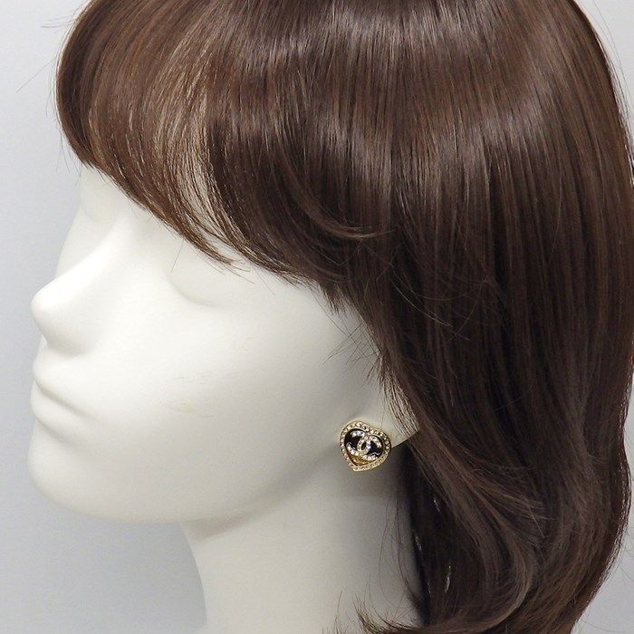 CHANEL Coco Mark Heart Earrings - 2023 Cruise Collection