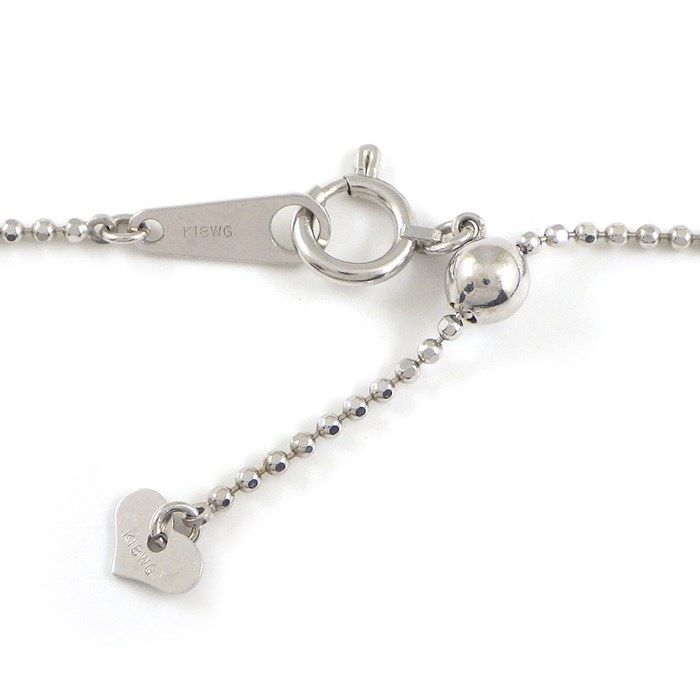 Exquisite Fancy Light Pink Diamond Cross Necklace in K18 White Gold