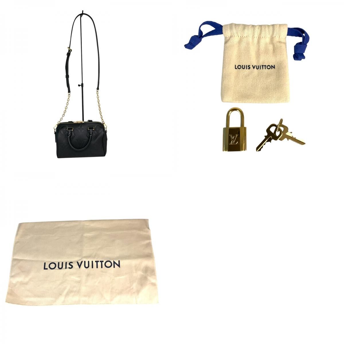 Louis Vuitton Speedy Bandoulière 20 Monogram Black Shoulder Bag