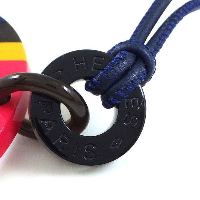 HERMES H Équipe Necklace in Framboise Blue - Exquisite Craftsmanship