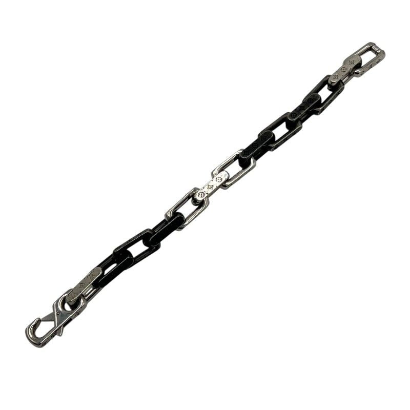 Louis Vuitton Monogram Chain Bracelet in Silver & Black