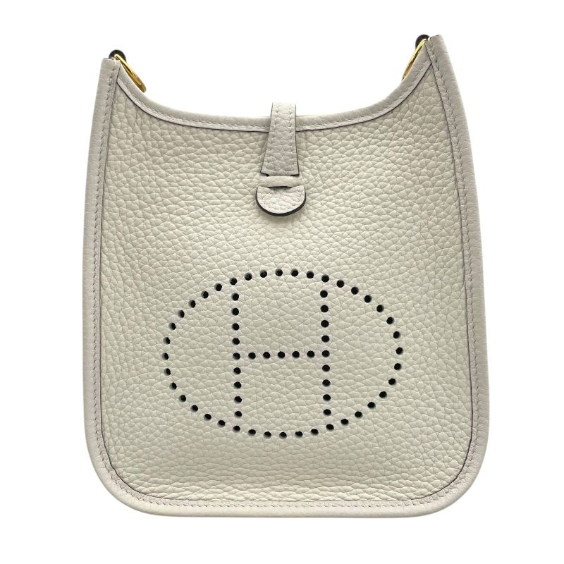 HERMES Evelyne TPM in New White with Gold Hardware - Exquisite Luxury