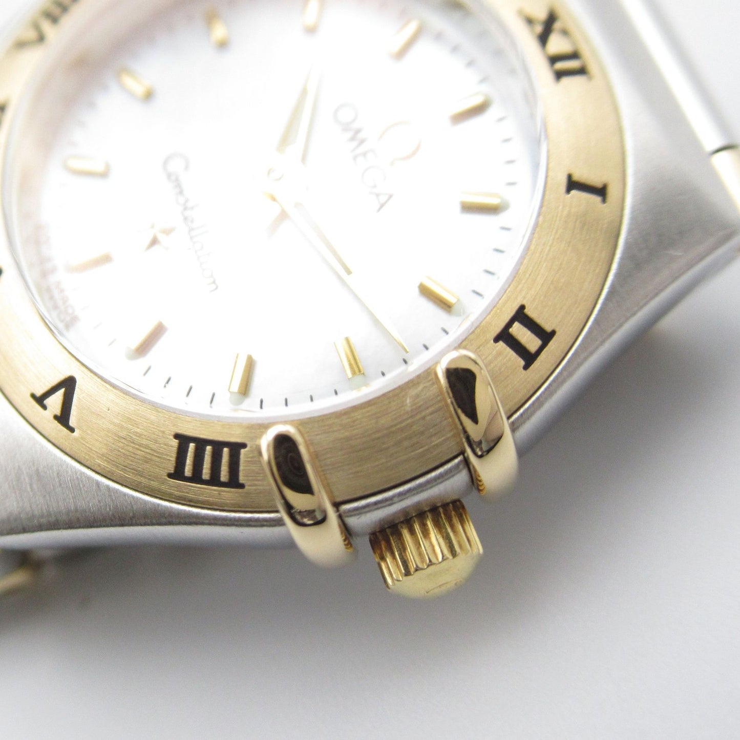 OMEGA Constellation Mini 1362.70 White Shell K18 Gold & Steel Watch