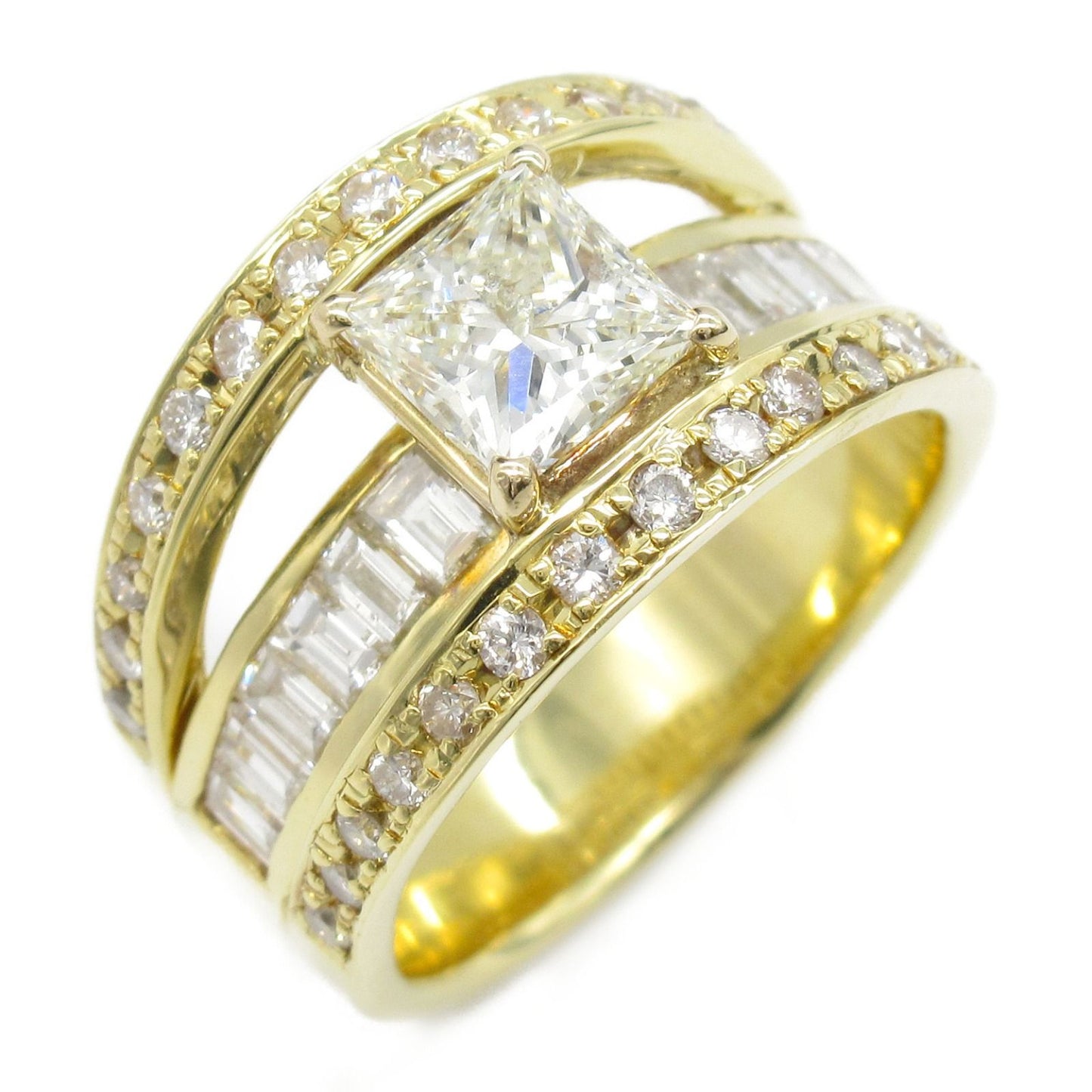 Exquisite K18 Yellow Gold Diamond Ring - 1.01ct Luxury Jewelry