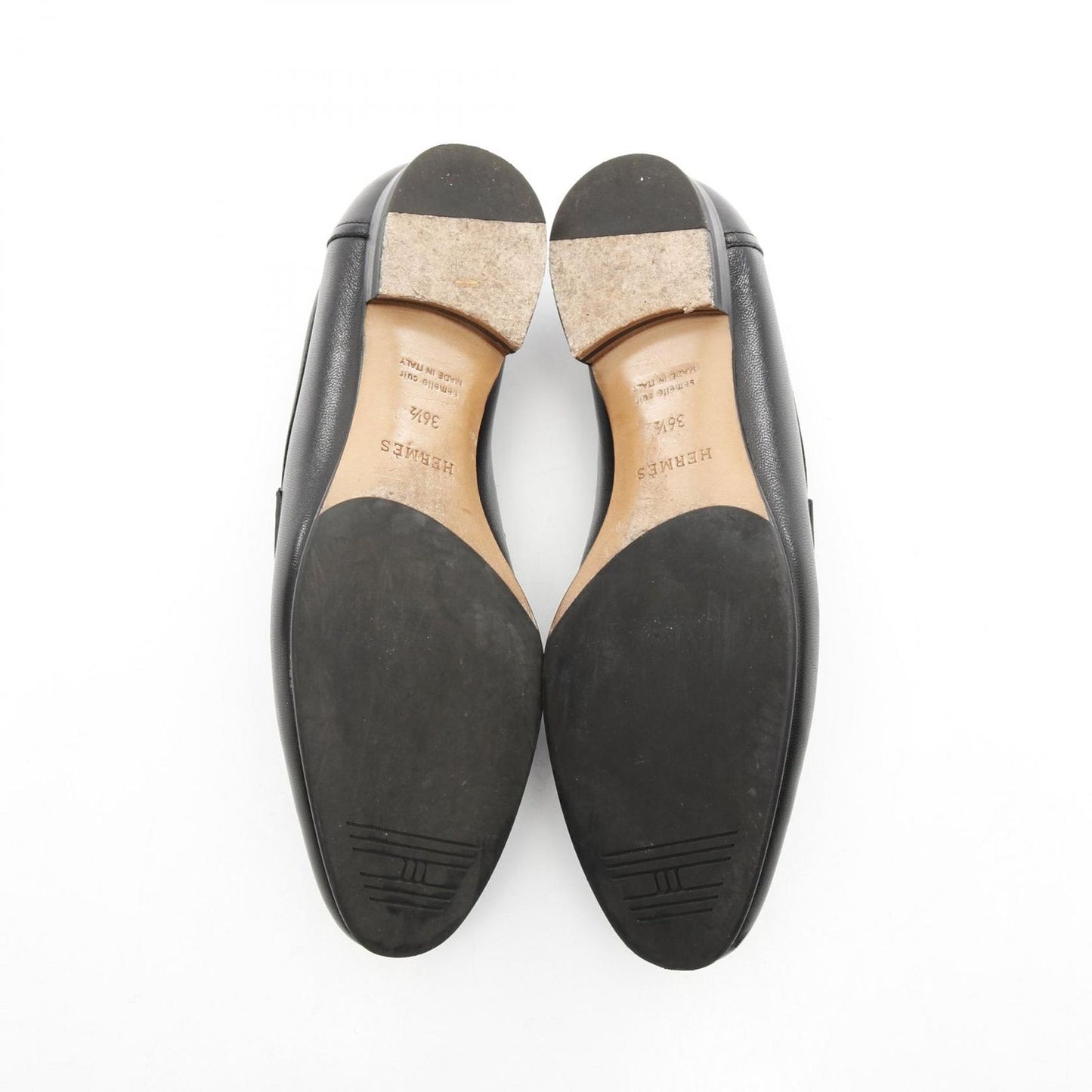 HERMES Moccasin Loafers in Black Leather - Timeless Elegance