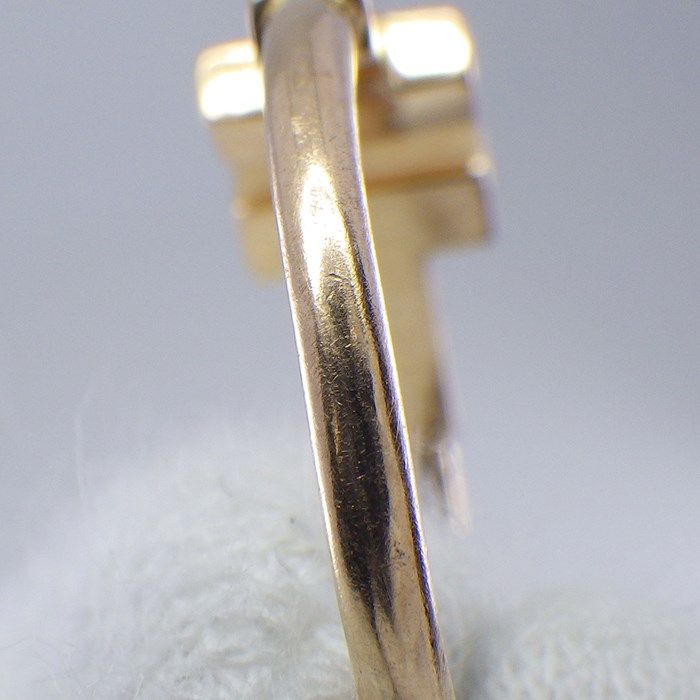 Tiffany & Co. T Wire Ring with Diamond 0.13ct in K18 Pink Gold