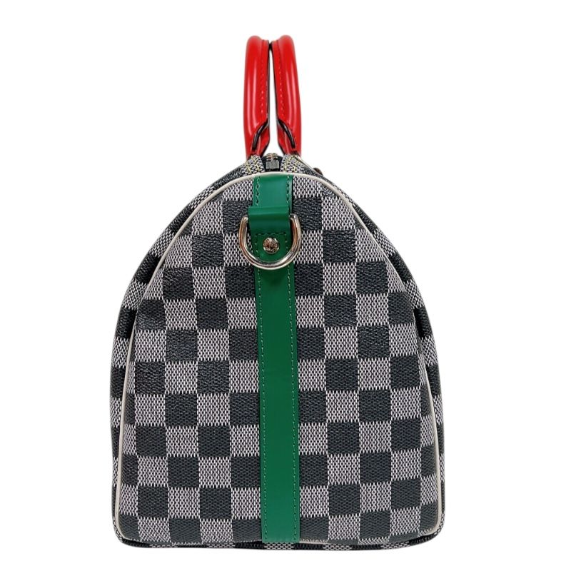 Louis Vuitton Speedy Bandoulière 30 - Monogram Canvas in Grey/Red/Green