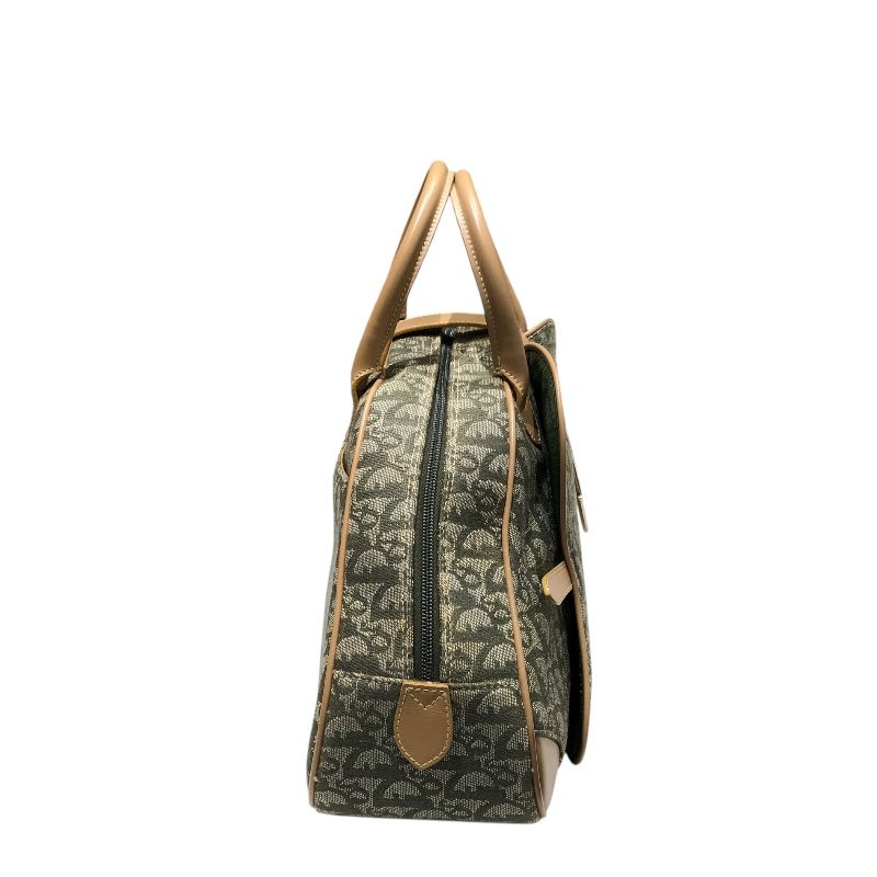 Christian Dior Double Saddle Tote Bag in Khaki Trotter Canvas
