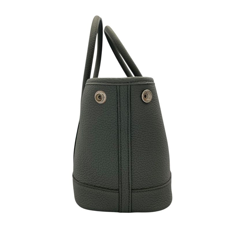 HERMES Neo Garden 23 Handbag in Veil Amande with Silver Hardware