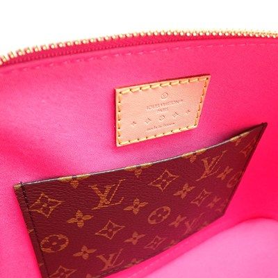 Louis Vuitton Alma BB M90611 Neon Pink Monogram Vernis Handbag