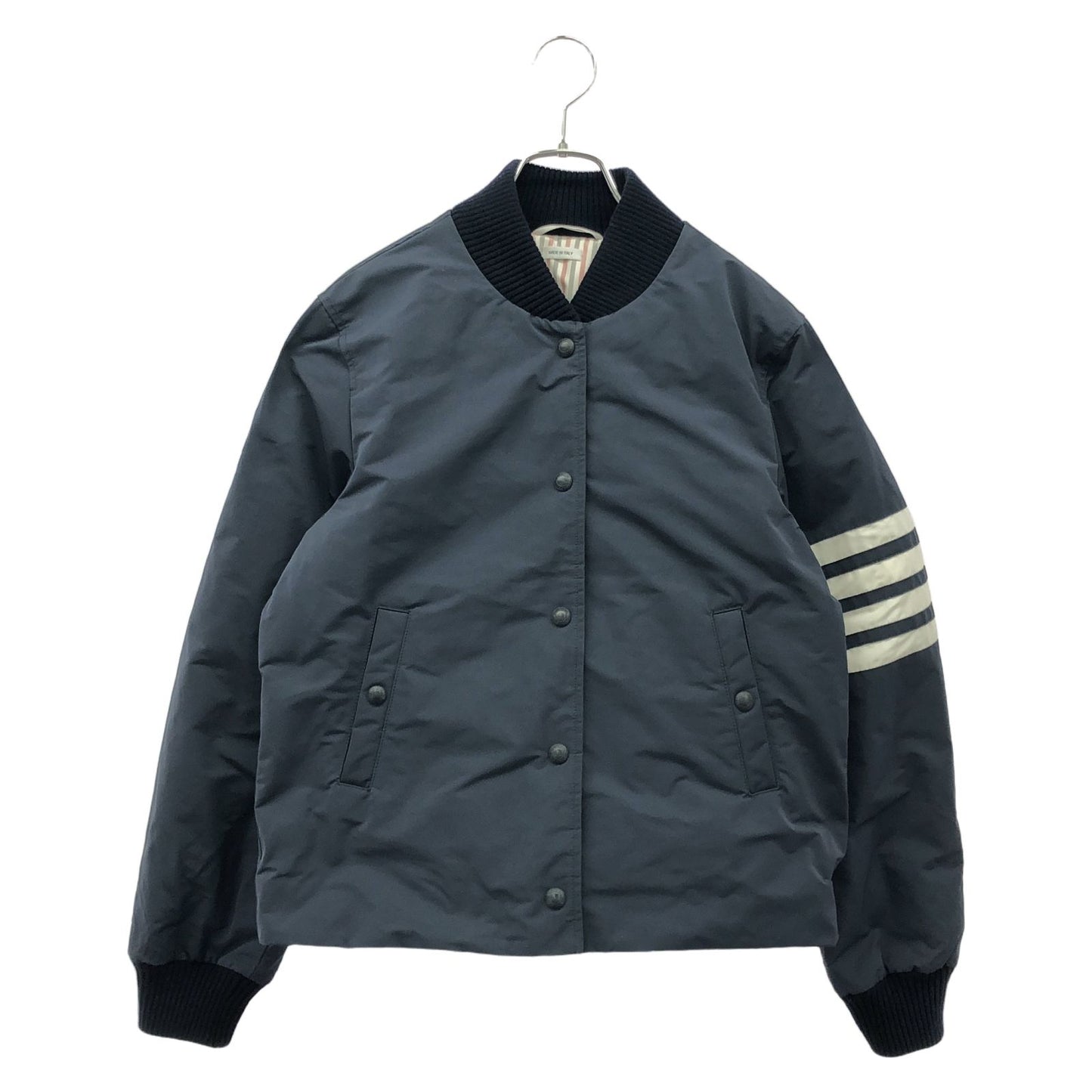 THOM BROWNE Navy Down Jacket - Elegant Women's Outerwear