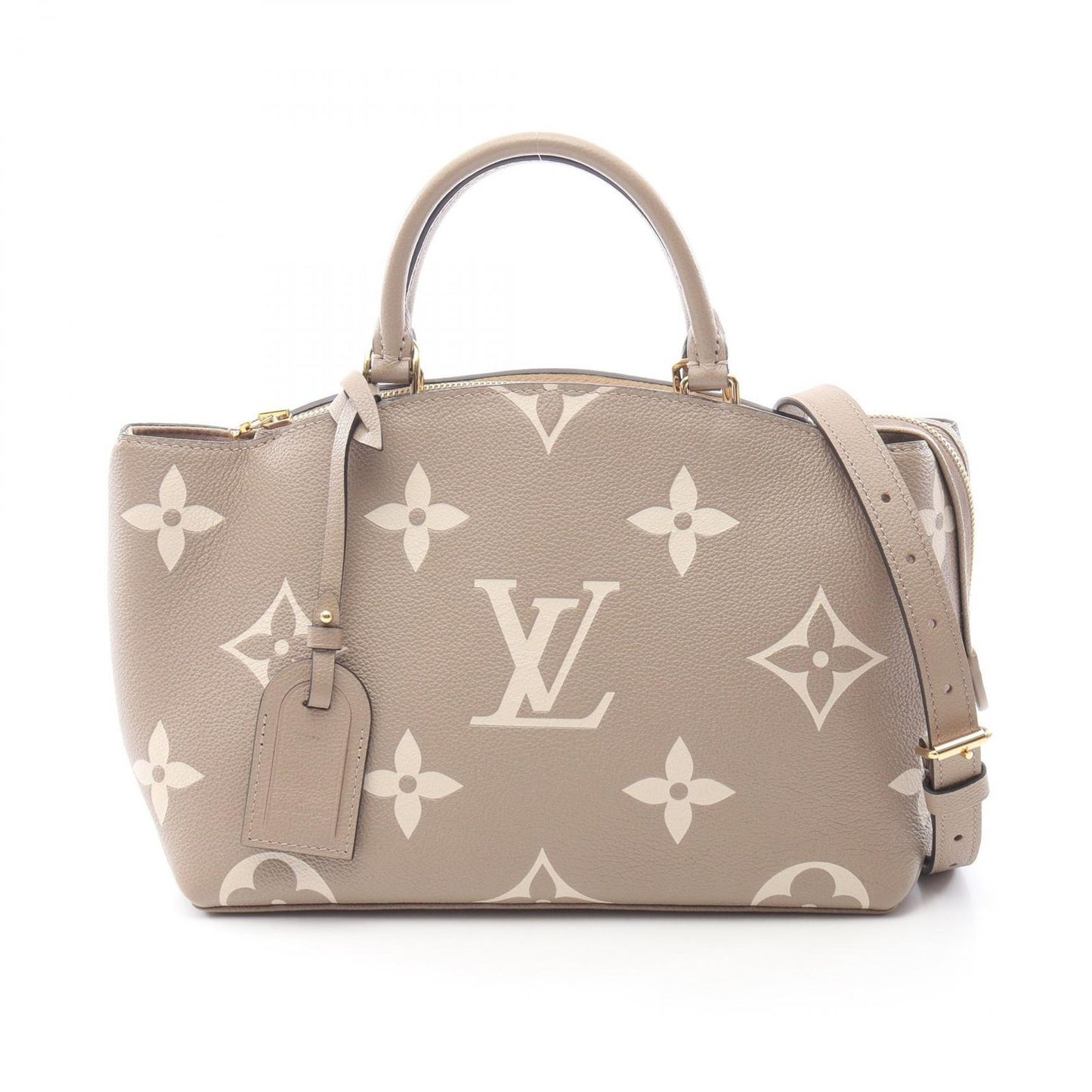 Louis Vuitton Petit Palais PM Monogram Empreinte Handbag - Cream