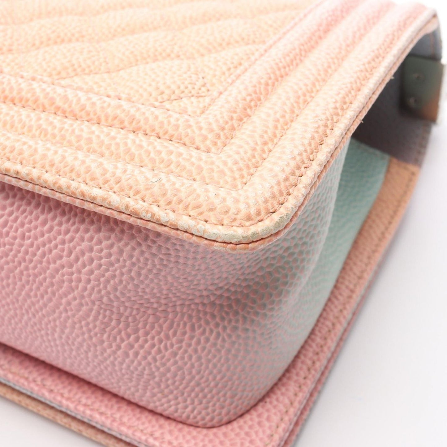 CHANEL Boy Chanel Rainbow Shoulder Bag - Exquisite Caviar Leather