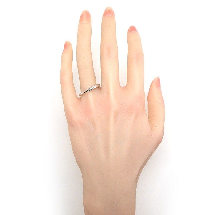 Tiffany & Co. Lock Ring in K18 White Gold - Size 14