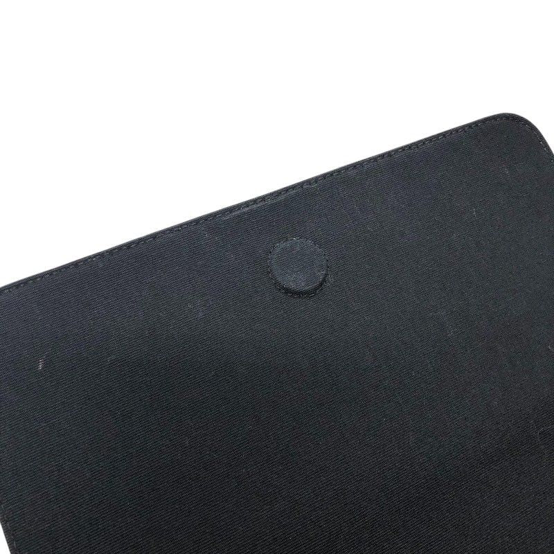 CELINE Flap Messenger Bag in Black Trionf Canvas & Leather