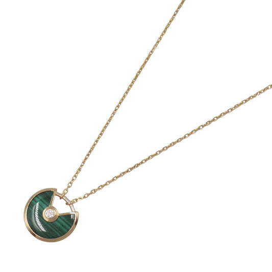CARTIER Amulet Necklace with Malachite in 18K Pink Gold