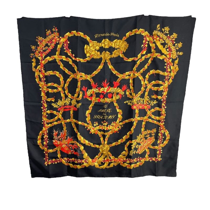 HERMES Carre 90 Sacre du Printemps Multicolor Silk Scarf