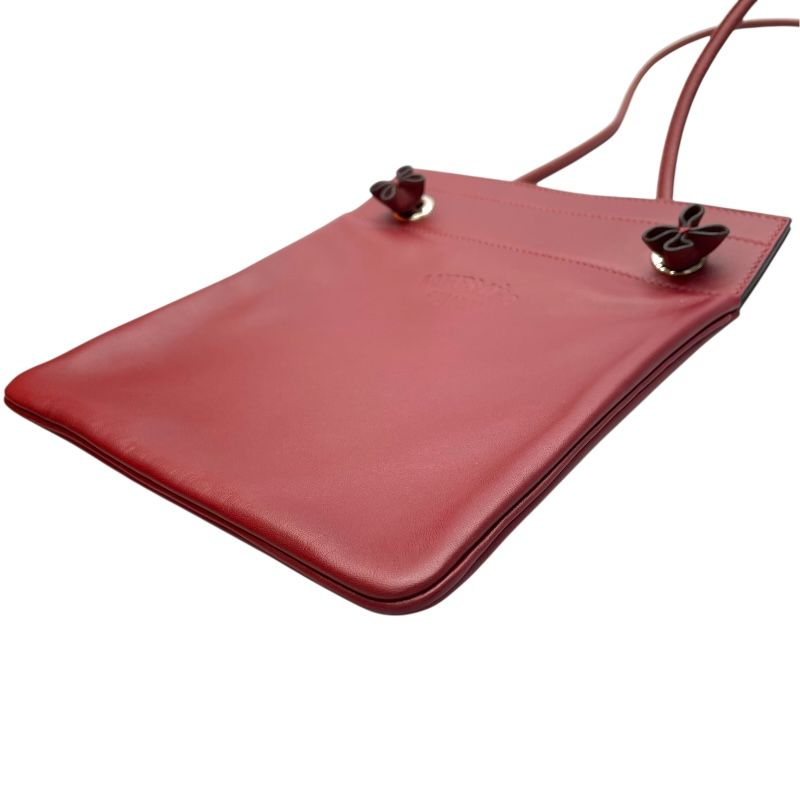 HERMES Aline Mini Shoulder Bag - Rouge Ash with Silver Hardware