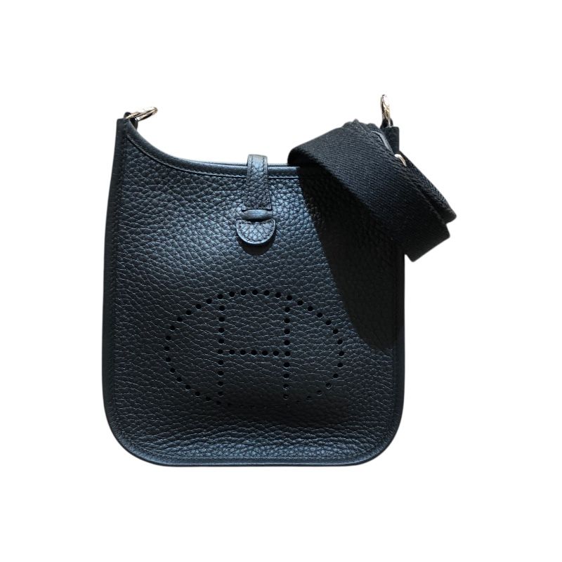 HERMES Evelyne TPM Black & Silver Hardware - Exquisite Luxury Shoulder Bag