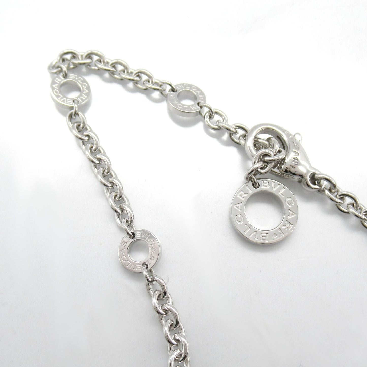 BVLGARI B.zero1 Diamond Necklace in 18K White Gold