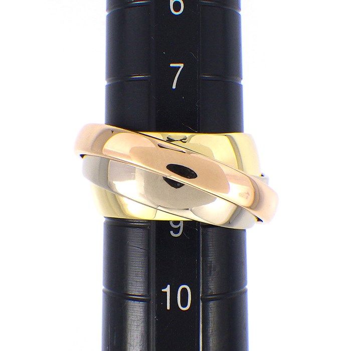 Cartier Trinity Ring - 18K Three-Color Gold, Size 8.5