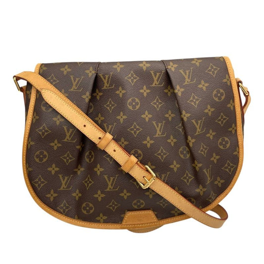 Louis Vuitton Monogram Canvas Menilmontant MM Shoulder Bag - Brown