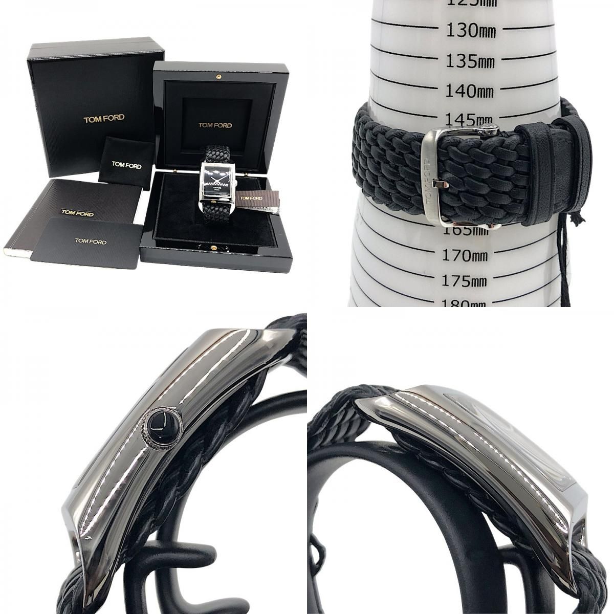 TOM FORD N.004 Black & Silver Ladies Quartz Watch - Pristine Condition