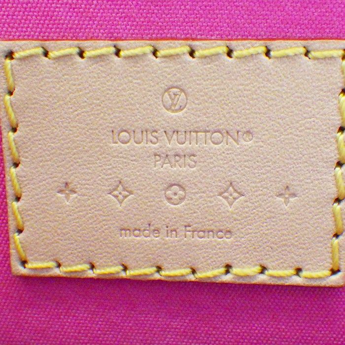 Louis Vuitton Alma BB M90611 Neon Pink Monogram Vernis Handbag