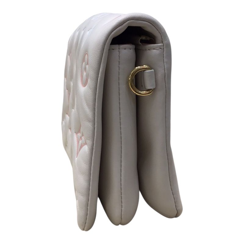 Louis Vuitton Kusun PM Yellow Monogram Embossed Leather Shoulder Bag