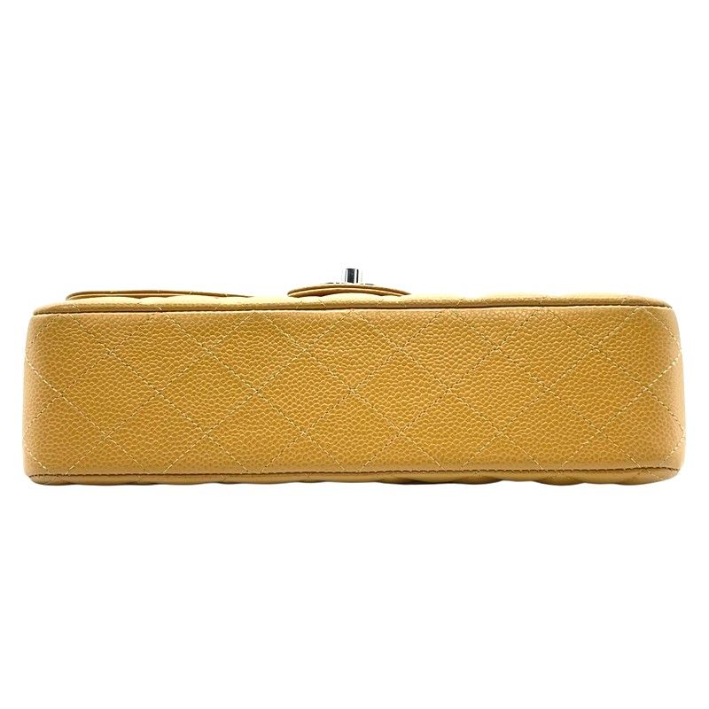 CHANEL Matelassé 25 Beige Caviar Leather Shoulder Bag