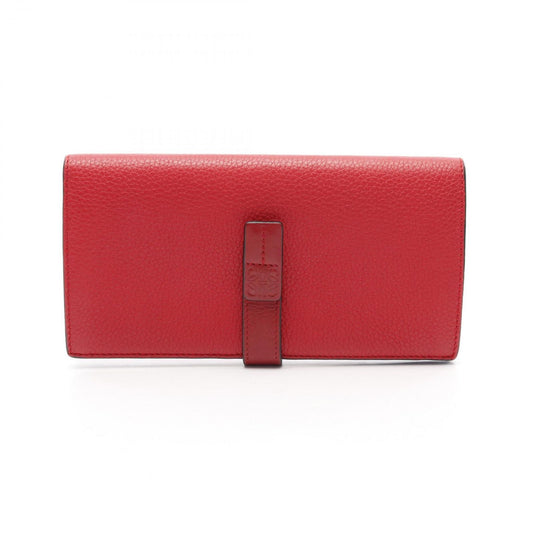 LOEWE Vertical Large Wallet in Red Leather - Exquisite Craftsmanship