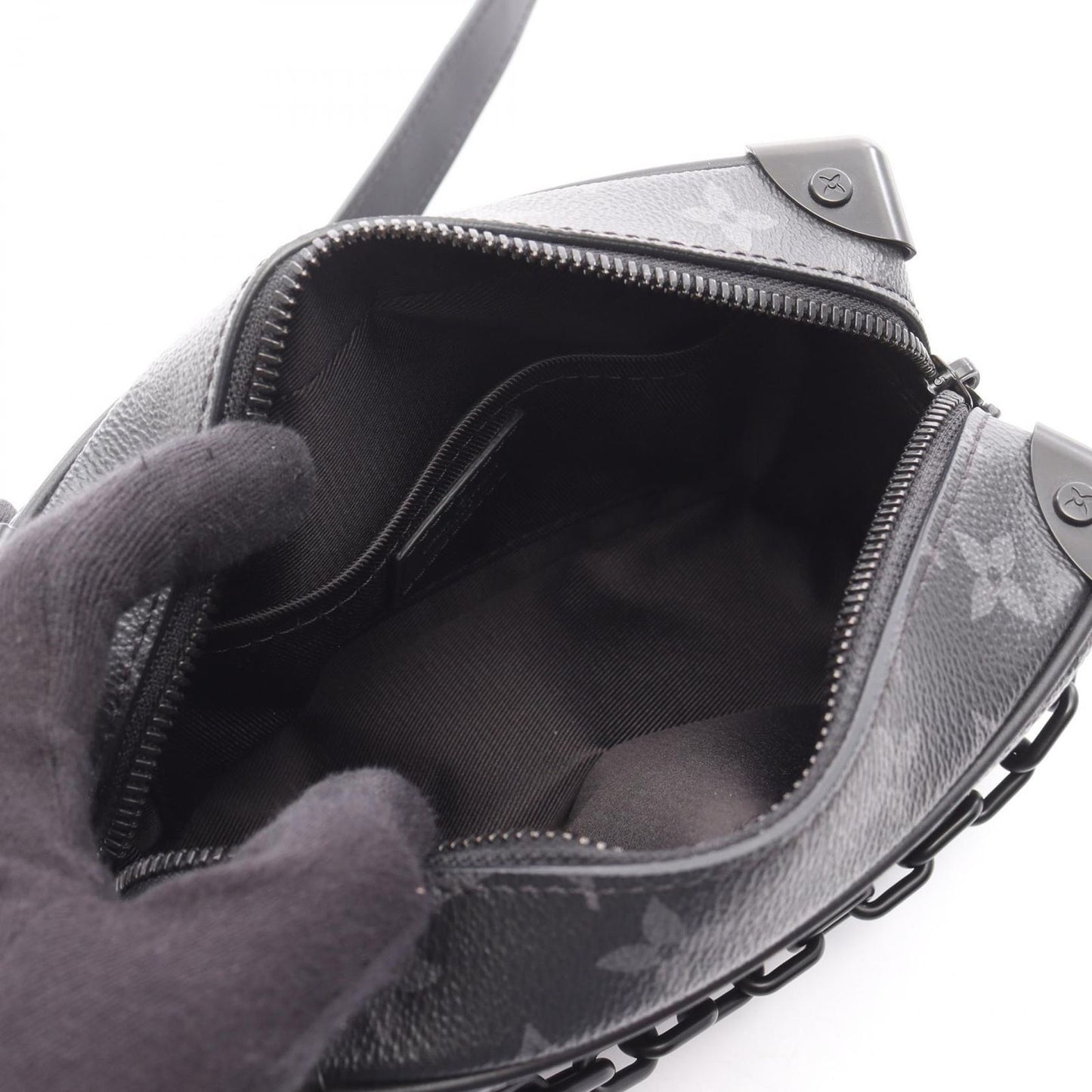 Louis Vuitton Mini Soft Trunk Shoulder Bag - Black Monogram Eclipse