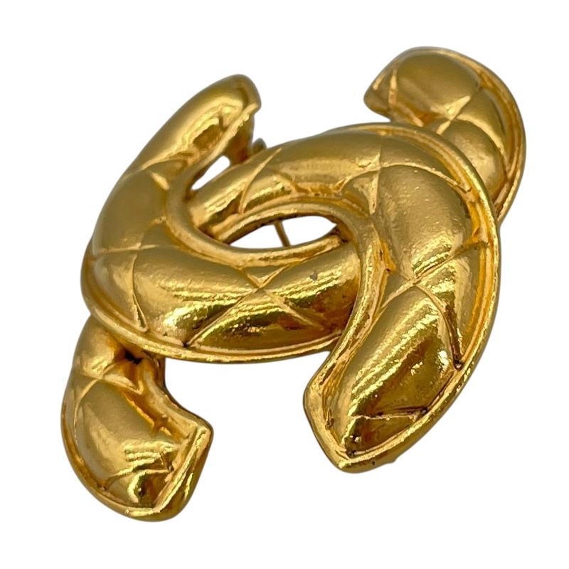CHANEL Coco Mark Brooch in Gold - Timeless Elegance