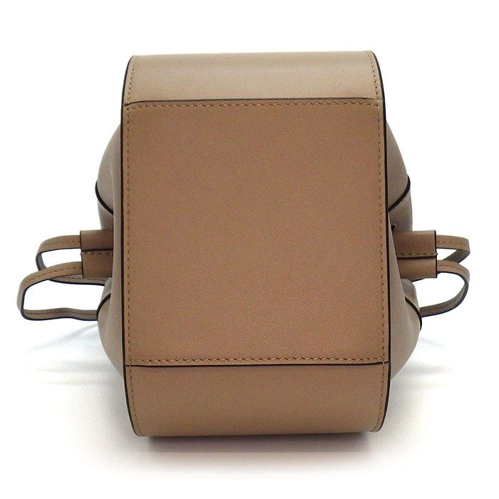 LOEWE Hammock Mini Drawstring Shoulder Bag in Greige Calfskin