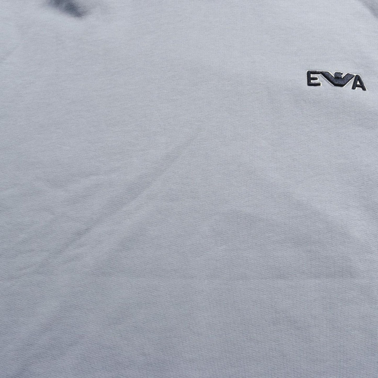 Emporio Armani Light Blue Cotton Hoodie - Exclusive Luxury Wear