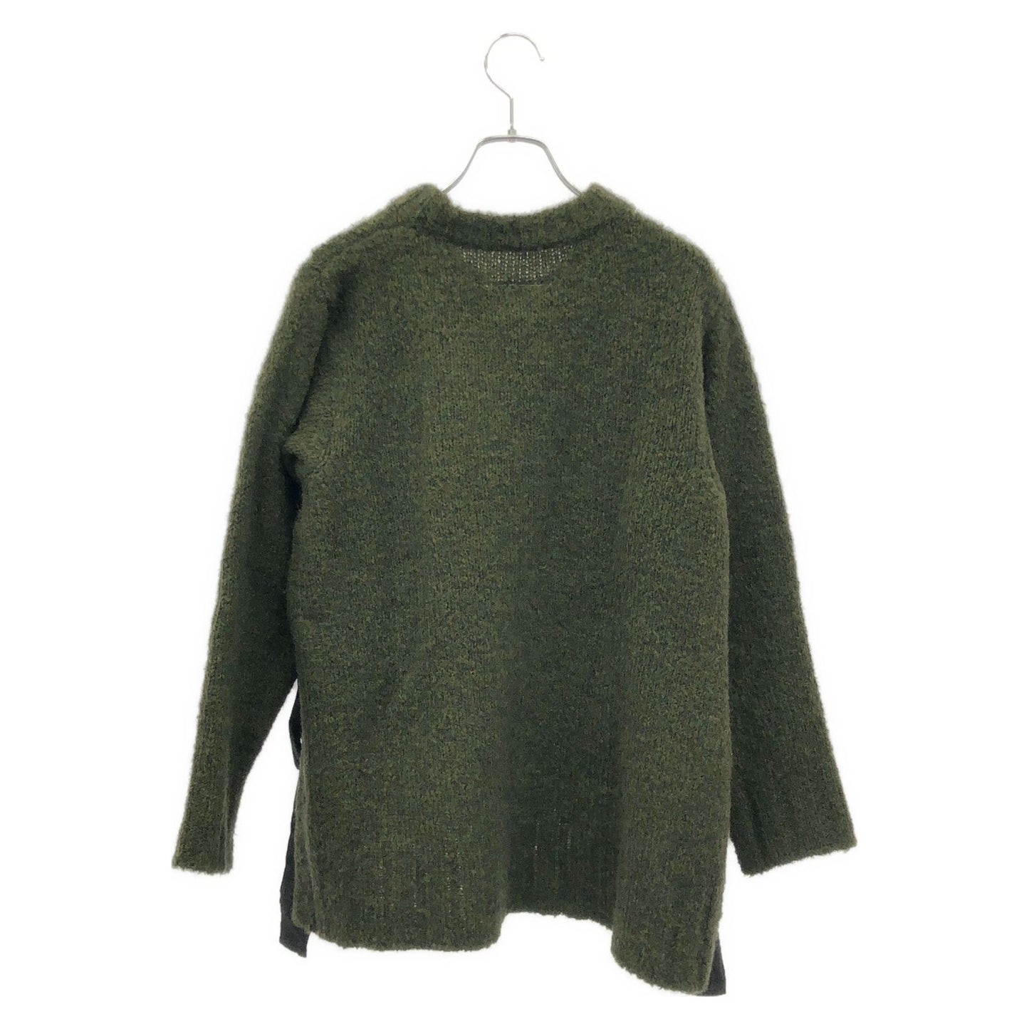 MM6 Khaki Green Knit Sweater - Timeless Elegance