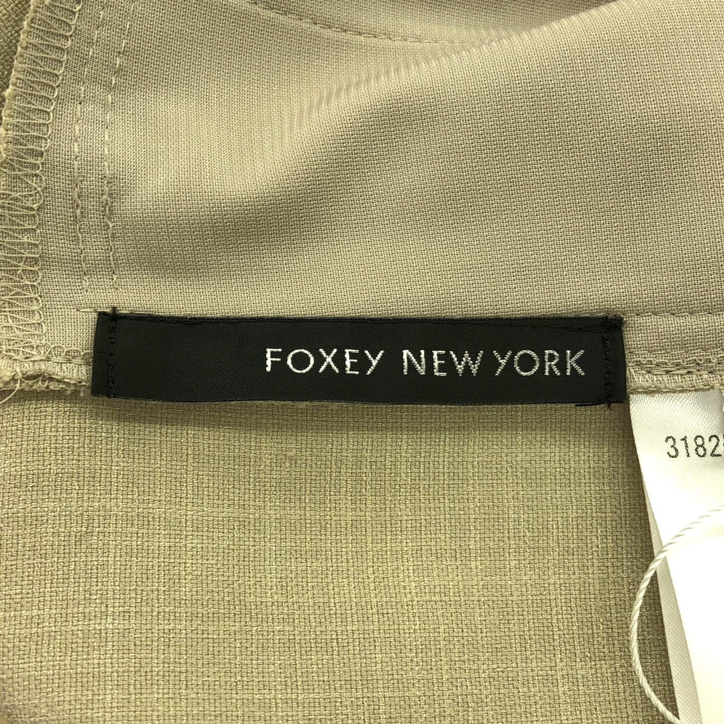 FOXEY NEW YORK Beige Sleeveless Dress - Timeless Elegance