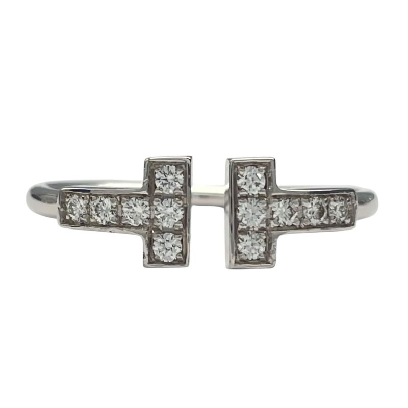 Tiffany & Co. T Wire Diamond Ring in 18K White Gold