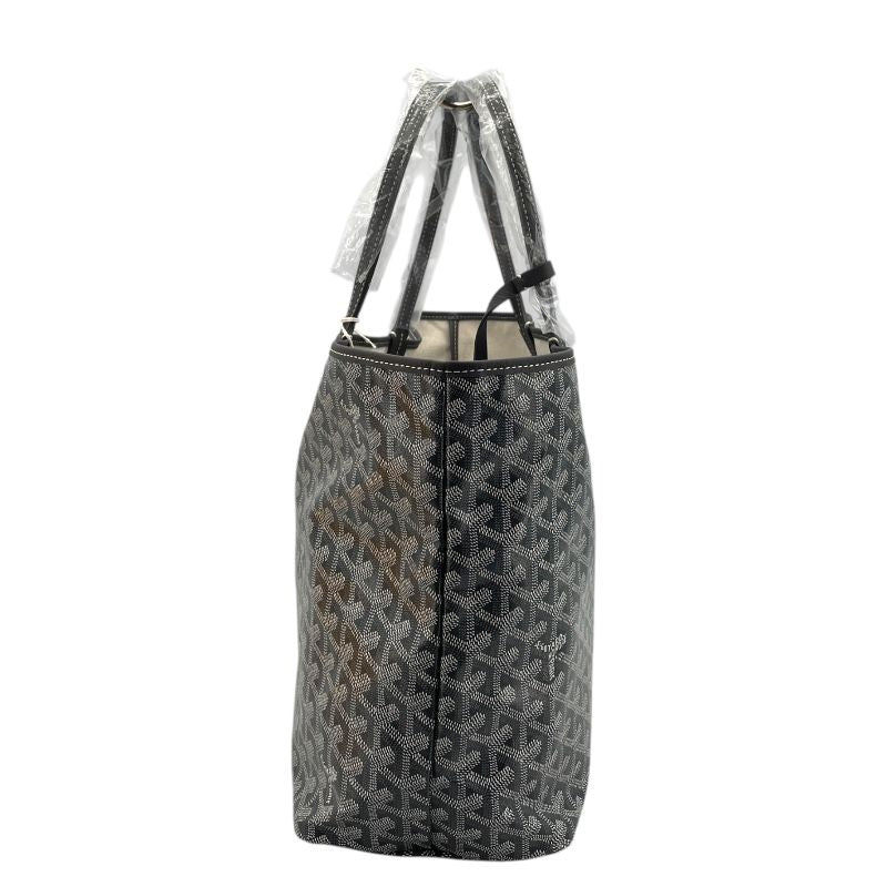 GOYARD Saint Louis PM Unisex Tote Bag in Gray Goyardine Canvas