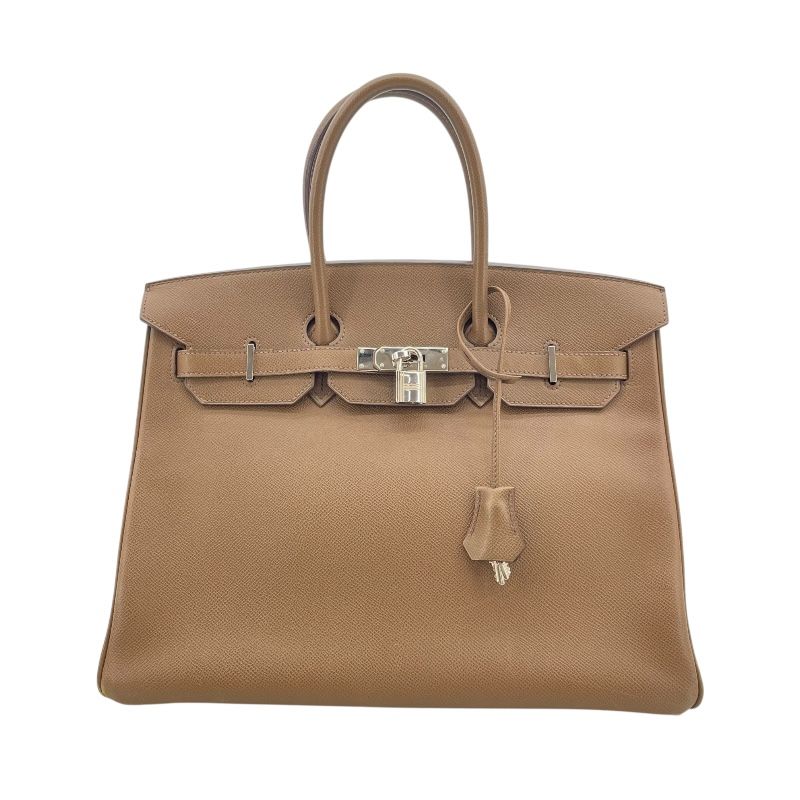HERMES Birkin 35 Taupe with Silver Hardware - Timeless Elegance