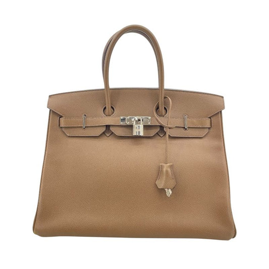 HERMES Birkin 35 Taupe with Silver Hardware - Timeless Elegance