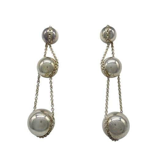 Tiffany & Co. Hardware Ball Triple Drop Earrings in Silver