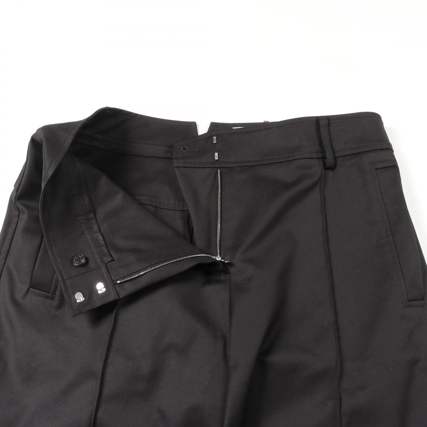 HERMES Black Cotton Pants - Unworn Elegance in Size 42