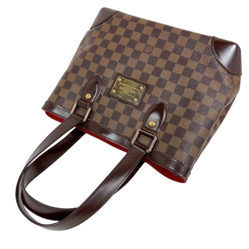 Louis Vuitton Hampstead PM Handbag - Damier Canvas with Gold Hardware