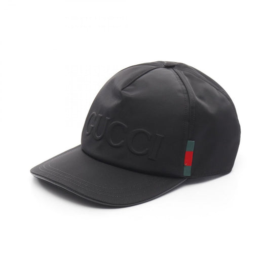 GUCCI Logo Nylon Cap - Black - Exclusive New Arrival