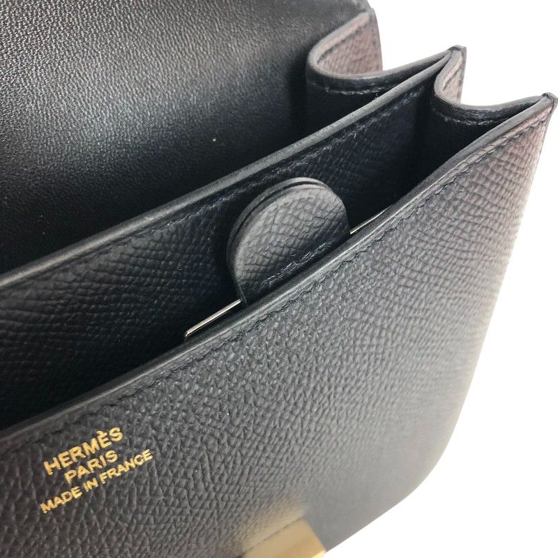 HERMES Constance 3 Mini Black & Gold Hardware - Timeless Elegance