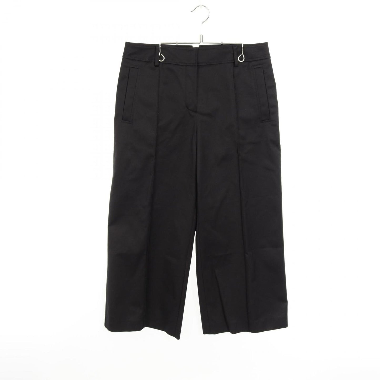 HERMES Black Cotton Pants - Unworn Elegance in Size 42